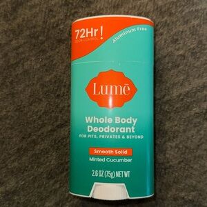 New - Lume Whole‎ Body Smooth Solid Deodorant Stick - minted cucumber 🥒